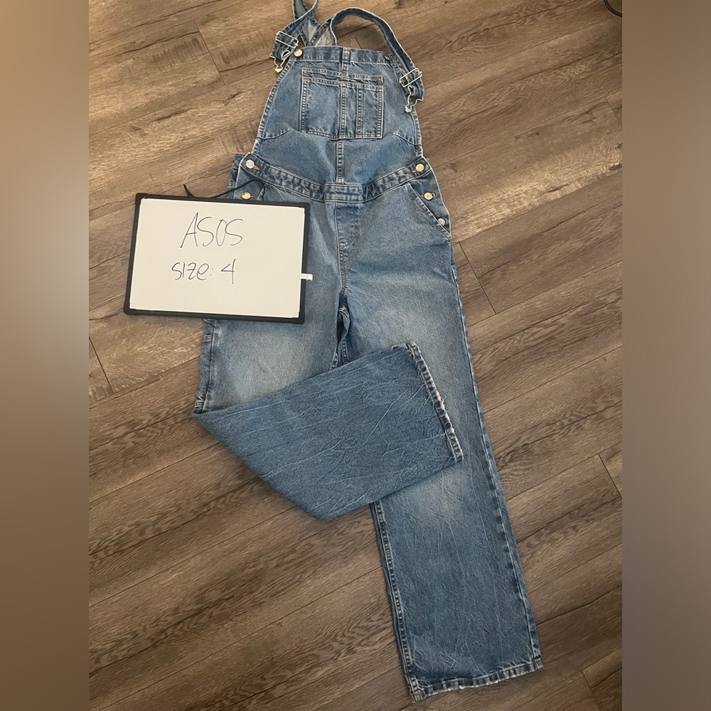 ASOS maternity Blue Denim Overalls